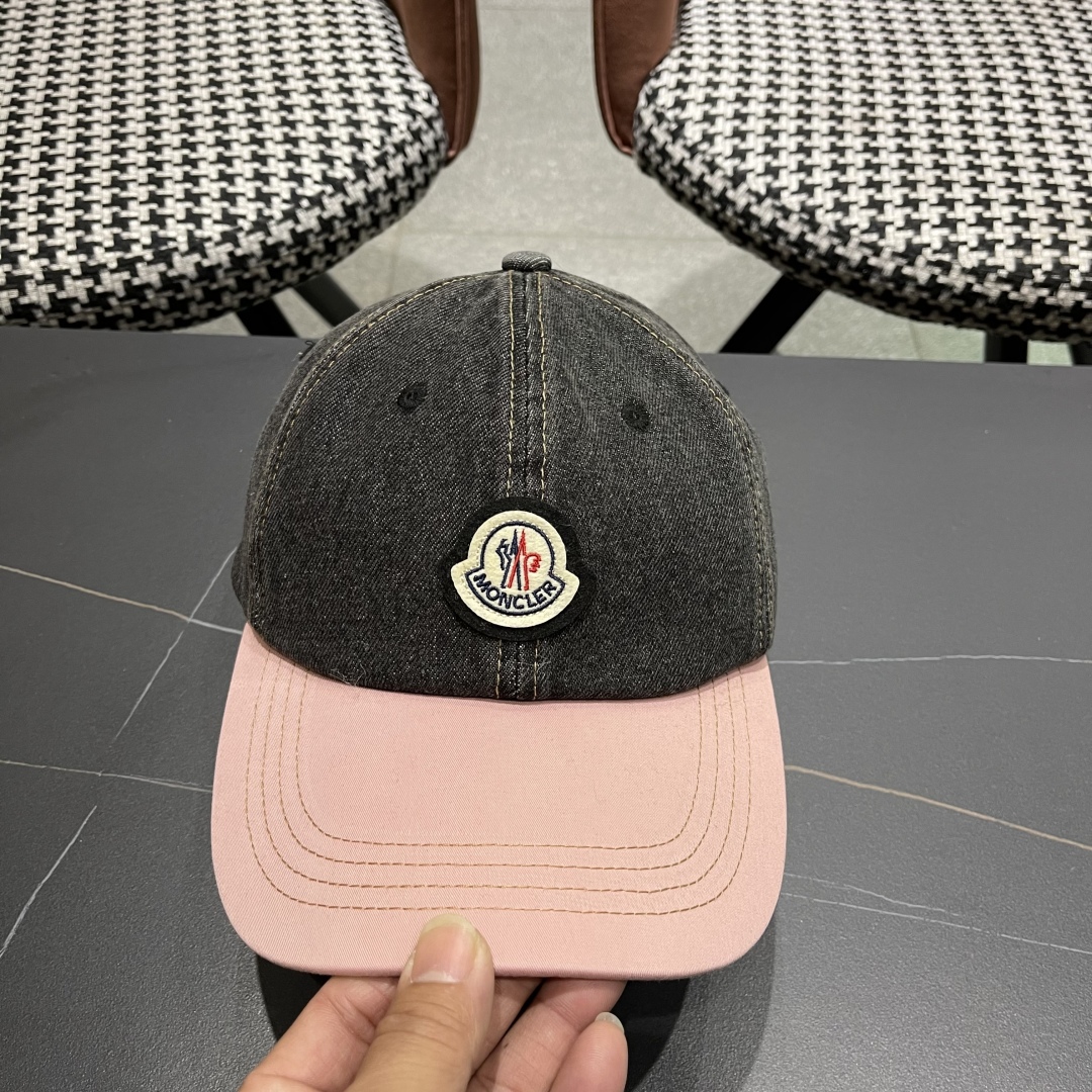  春夏新款 蒙口MONCLER2025新款拼色棒球帽，年轻时尚潮人穿搭色系，视觉效果超强，好看有质感！