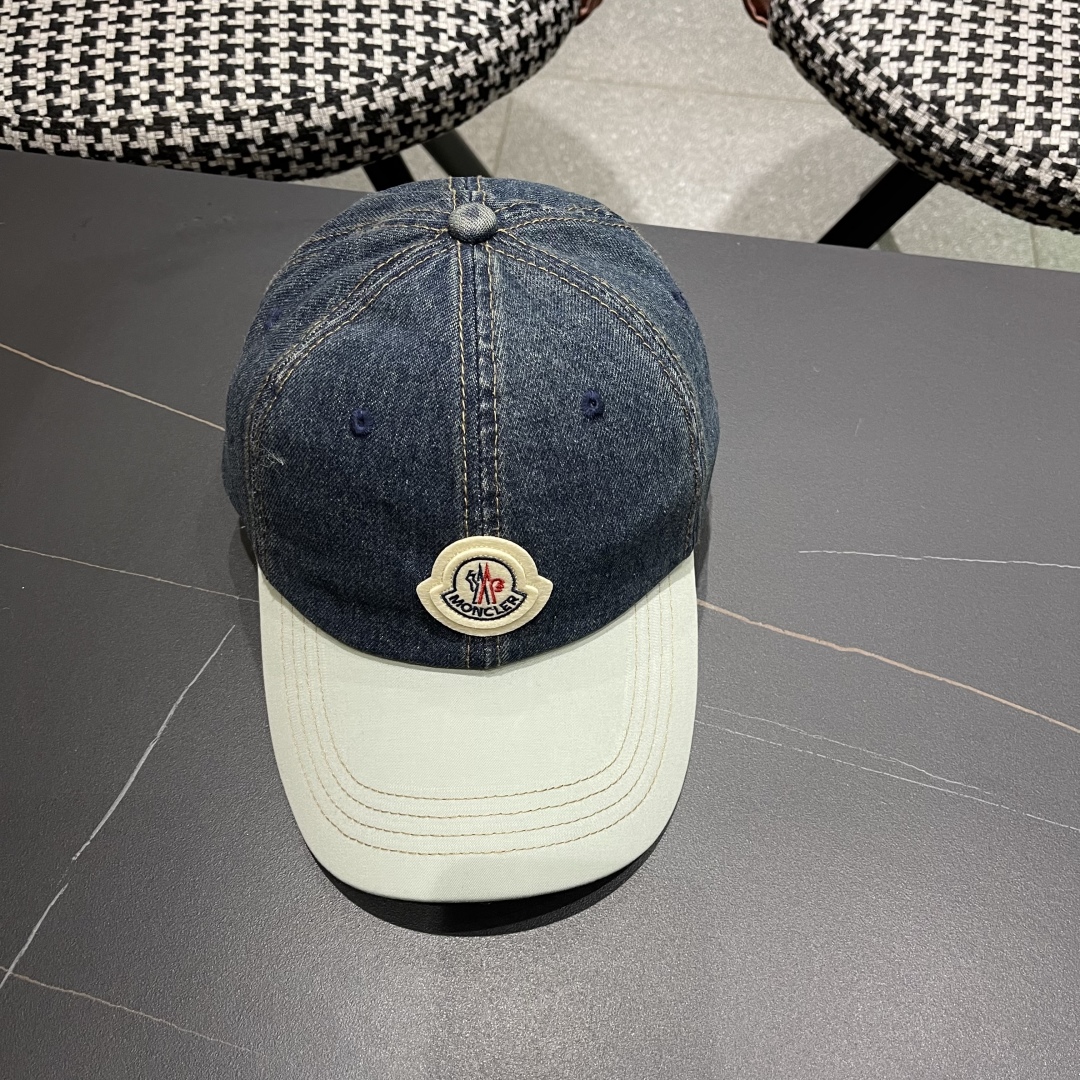  春夏新款 蒙口MONCLER2025新款拼色棒球帽，年轻时尚潮人穿搭色系，视觉效果超强，好看有质感！