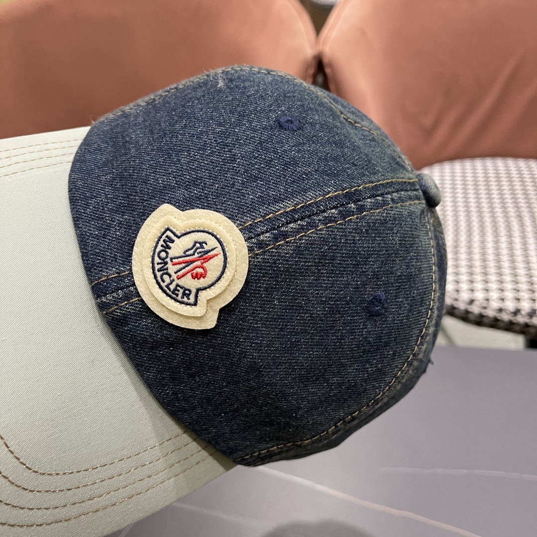  春夏新款 蒙口MONCLER2025新款拼色棒球帽，年轻时尚潮人穿搭色系，视觉效果超强，好看有质感！