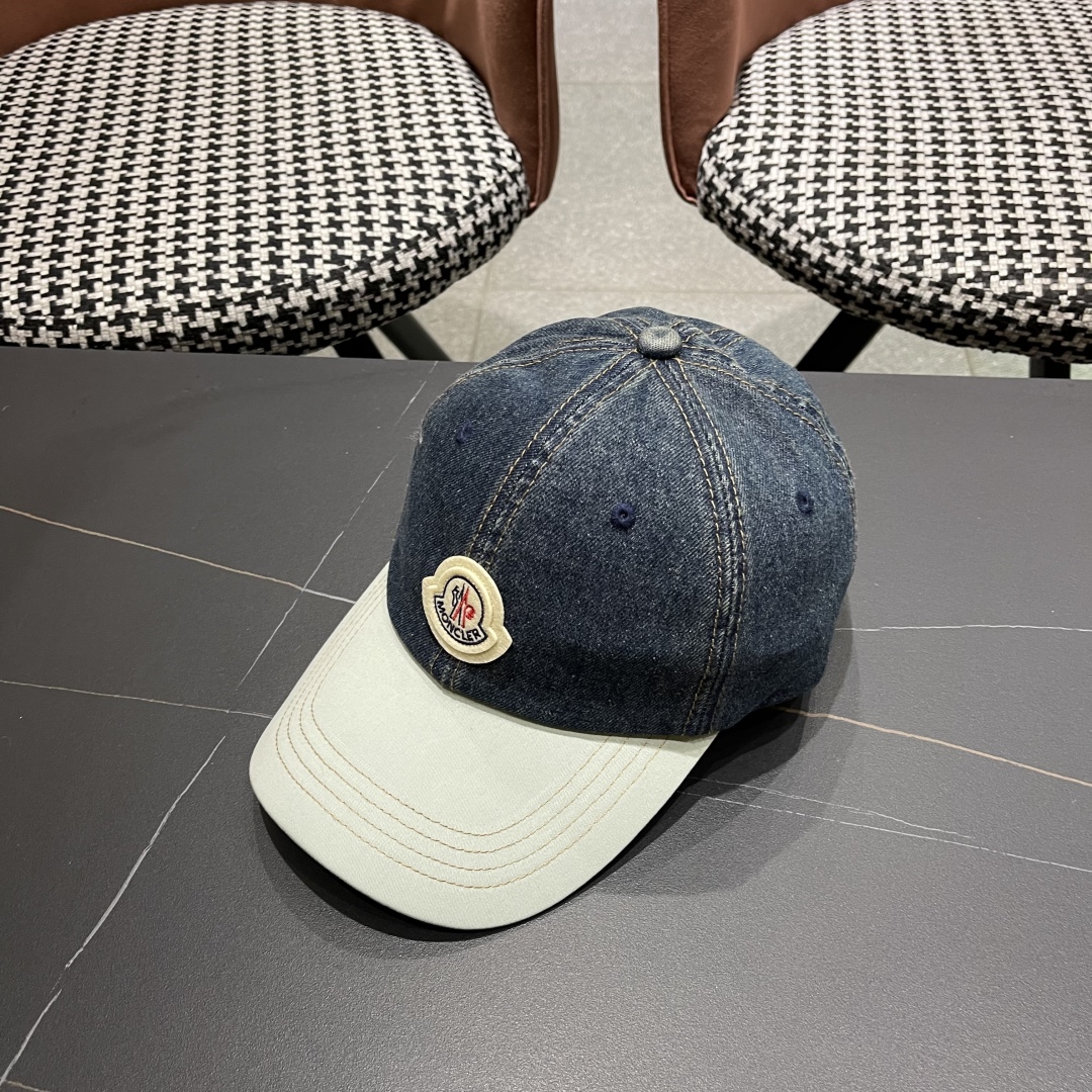  春夏新款 蒙口MONCLER2025新款拼色棒球帽，年轻时尚潮人穿搭色系，视觉效果超强，好看有质感！