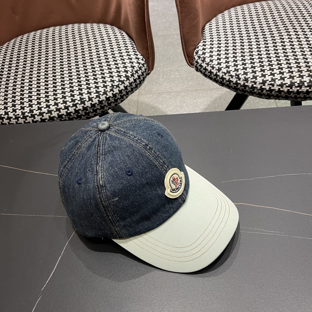  春夏新款 蒙口MONCLER2025新款拼色棒球帽，年轻时尚潮人穿搭色系，视觉效果超强，好看有质感！