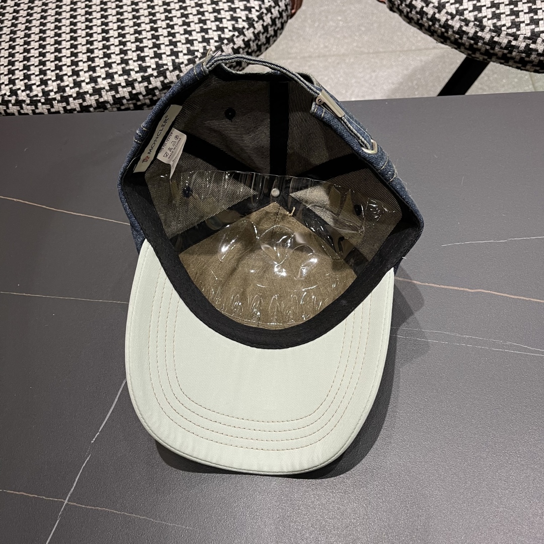  春夏新款 蒙口MONCLER2025新款拼色棒球帽，年轻时尚潮人穿搭色系，视觉效果超强，好看有质感！