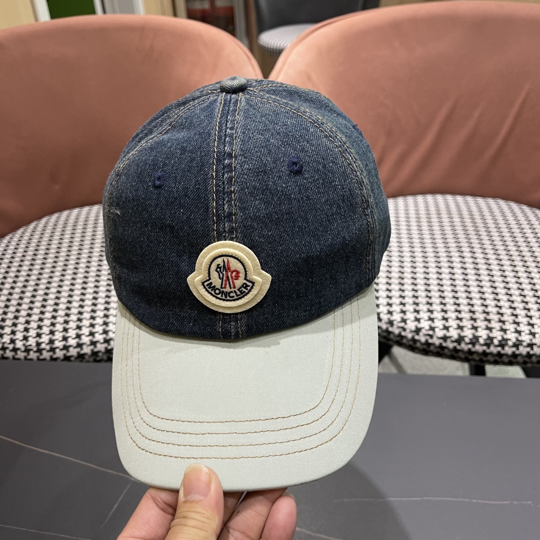  春夏新款 蒙口MONCLER2025新款拼色棒球帽，年轻时尚潮人穿搭色系，视觉效果超强，好看有质感！