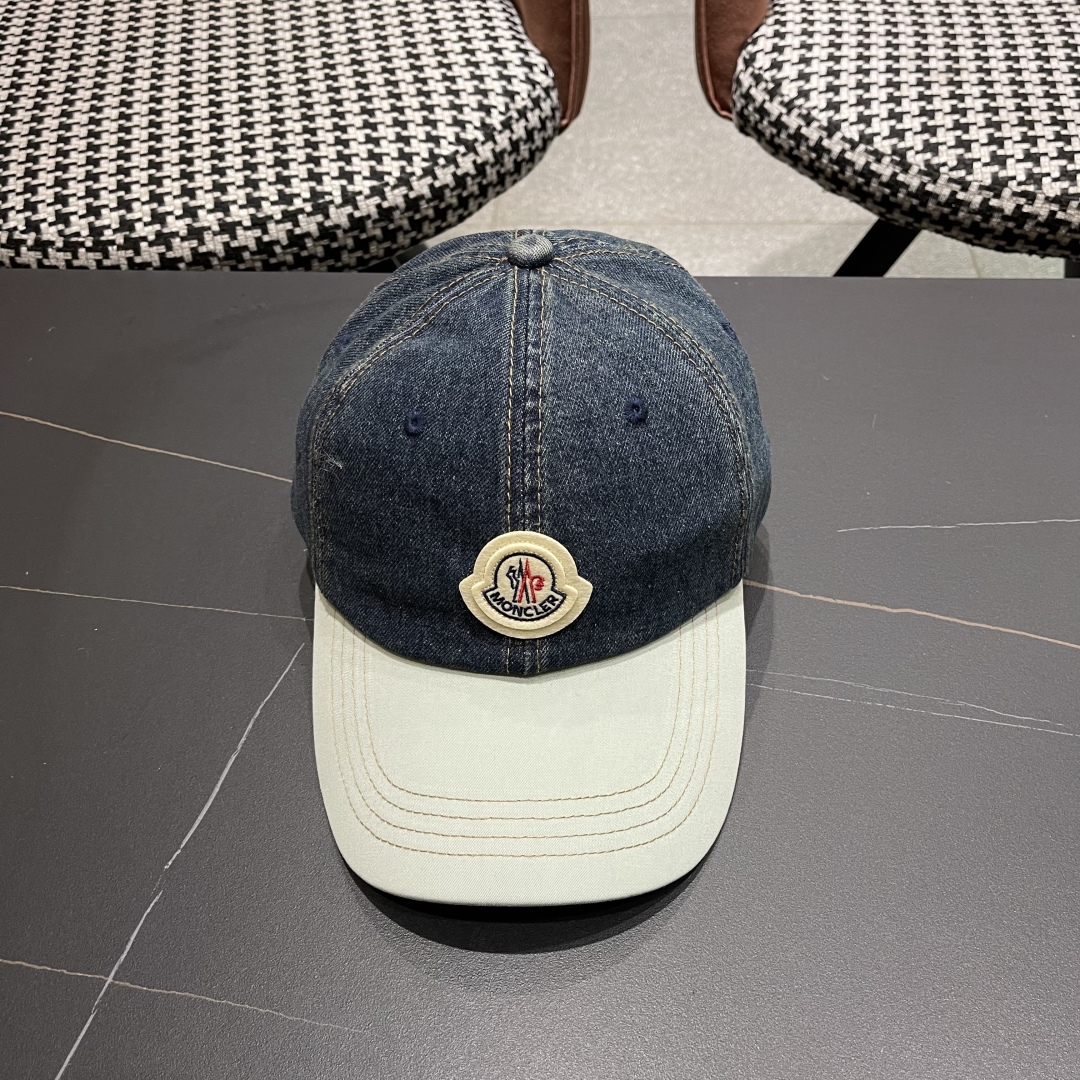  春夏新款 蒙口MONCLER2025新款拼色棒球帽，年轻时尚潮人穿搭色系，视觉效果超强，好看有质感！