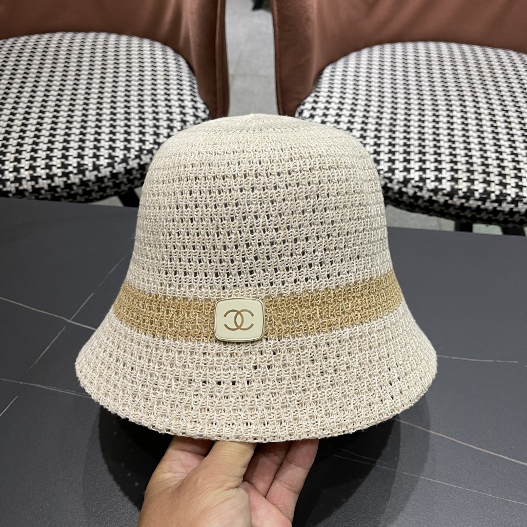 【DIOR迪奥】春夏渔夫帽子女韩版时尚拼色百搭小众设计透气遮
阳盆帽品脸小
