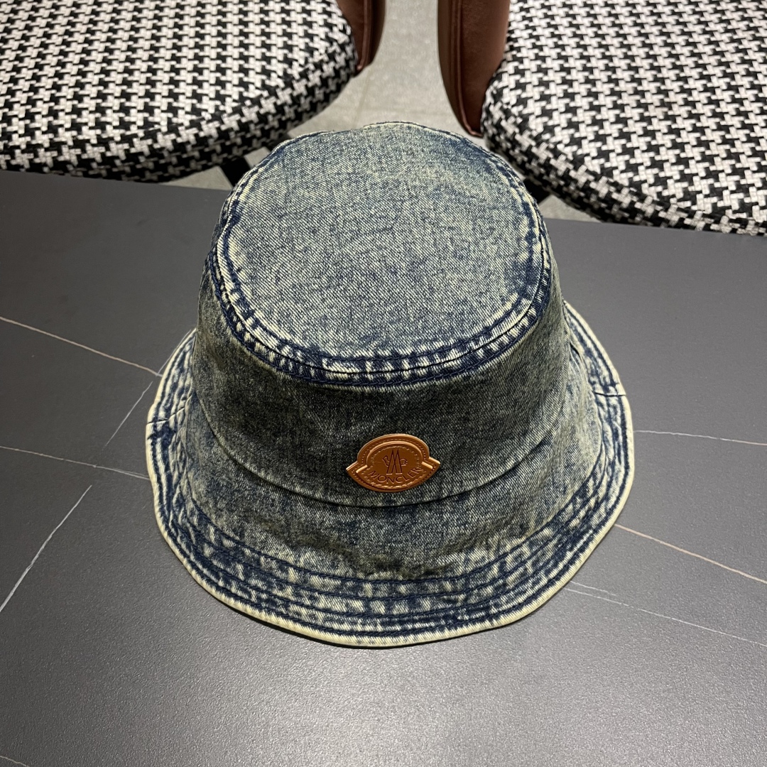  Moncler蒙口 日韩系光版牛仔布做旧休闲复古时尚百搭
街头出游渔夫帽画家帽新款