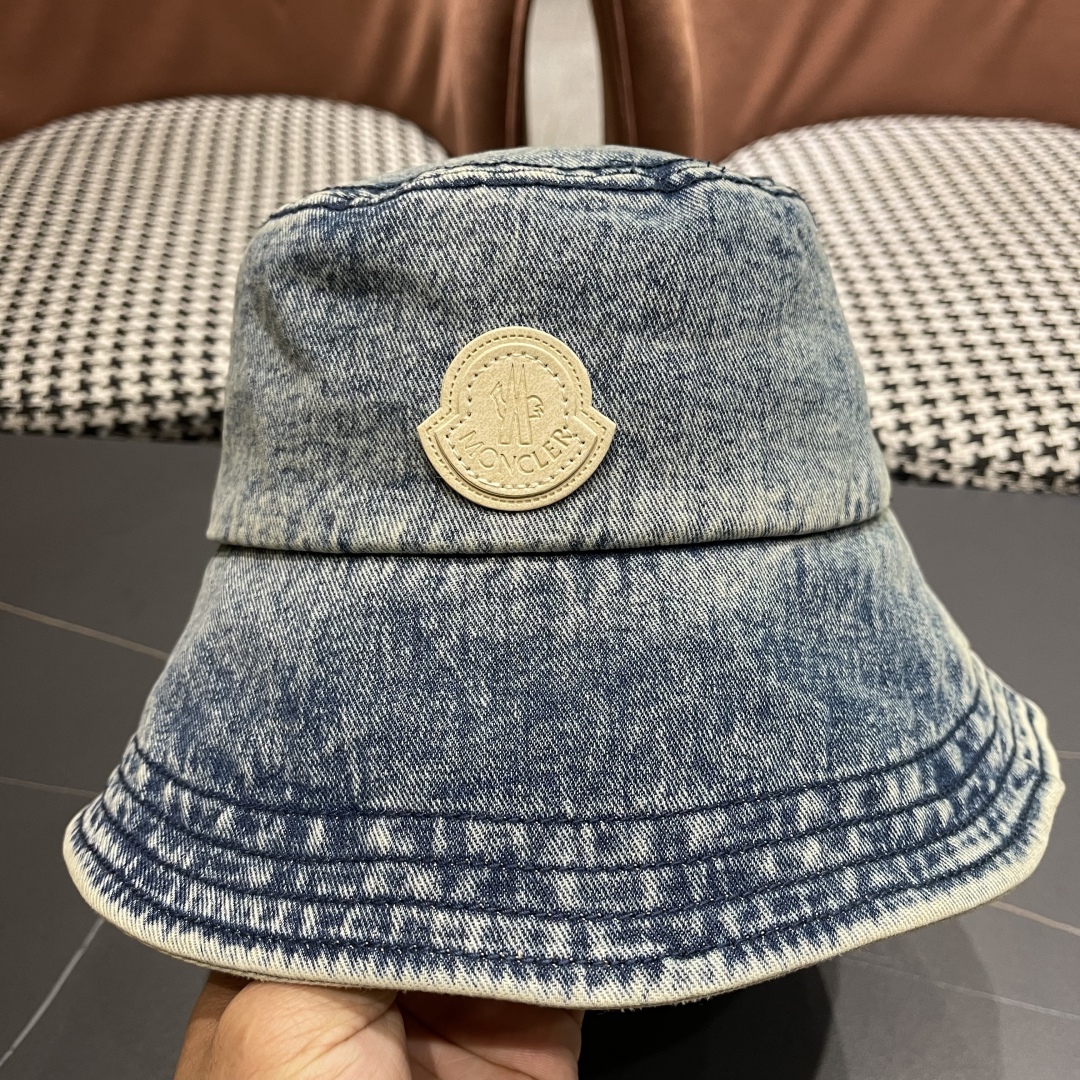  Moncler蒙口 日韩系光版牛仔布做旧休闲复古时尚百搭
街头出游渔夫帽画家帽新款