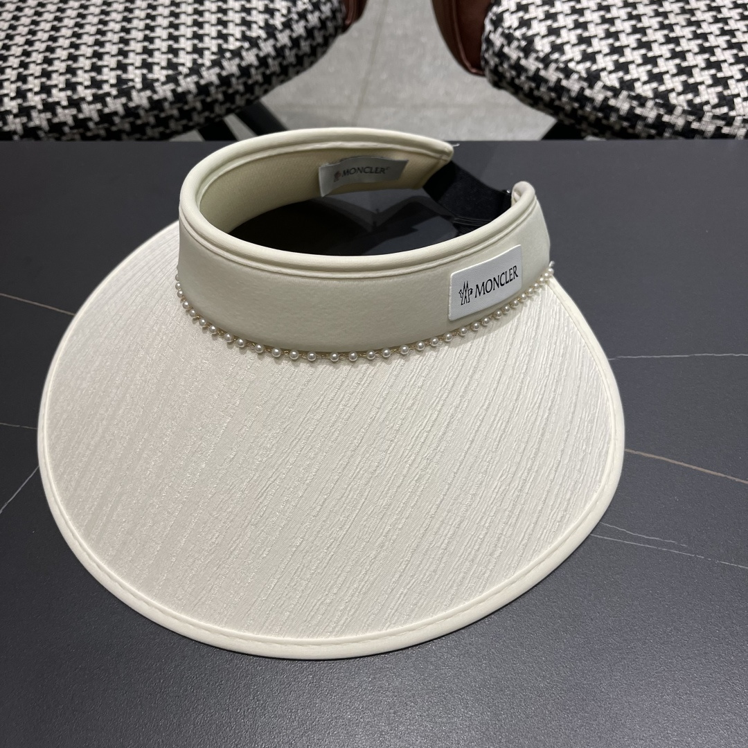 NO:224042,Moncler cover hat women's summer sky top hat high-end pearl sun hat UV protection breathable face covering sun hat trendy hat straw hat fisherman hat baseball hat knit hat, hat, christian louboutin, Moncler, espadrilles, hats19860909Moncler蒙口 帽子女夏天空顶帽高级感珍珠遮阳帽防紫外线 透气遮脸太阳帽潮帽子草帽渔夫帽棒球帽针织帽,帽子,christian louboutin,Moncler,espadrilles,hats,hat