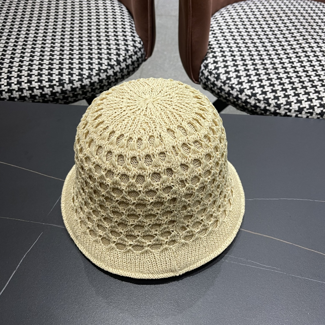  普拉达Prada 夏季时尚针织盆帽双面防晒遮阳渔夫帽女时尚
百搭素颜显脸小水桶帽
小