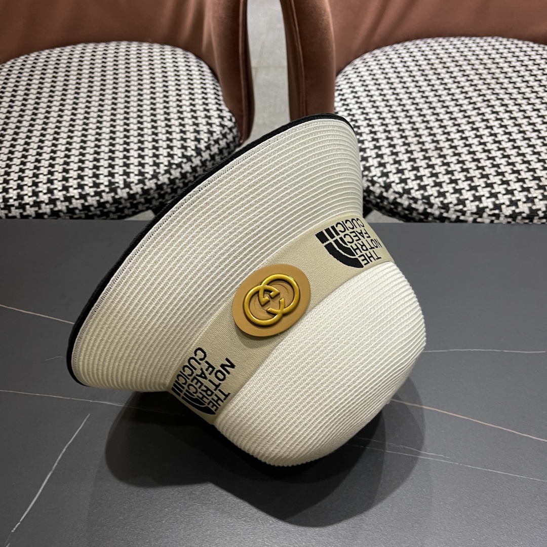 【GUCCI古奇】2025新款草编遮阳草帽盆帽🤩沙滩风，简约大方，百搭单品～新款帽型超美腻，新品上架