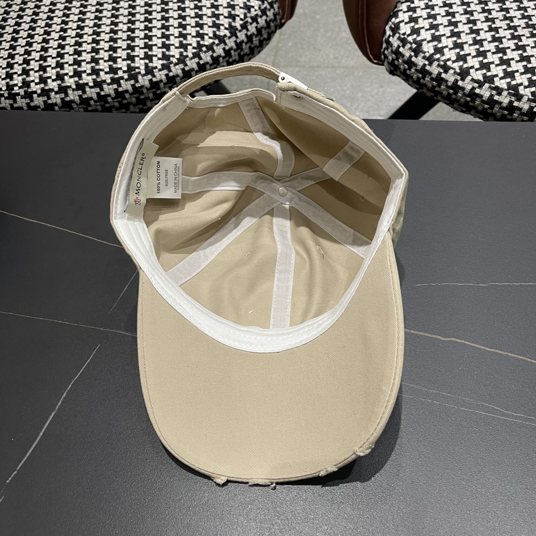  春夏新款 蒙口MONCLER 新款棒球帽，年轻时尚潮人穿搭色系，视觉效果超强，好看有质感！