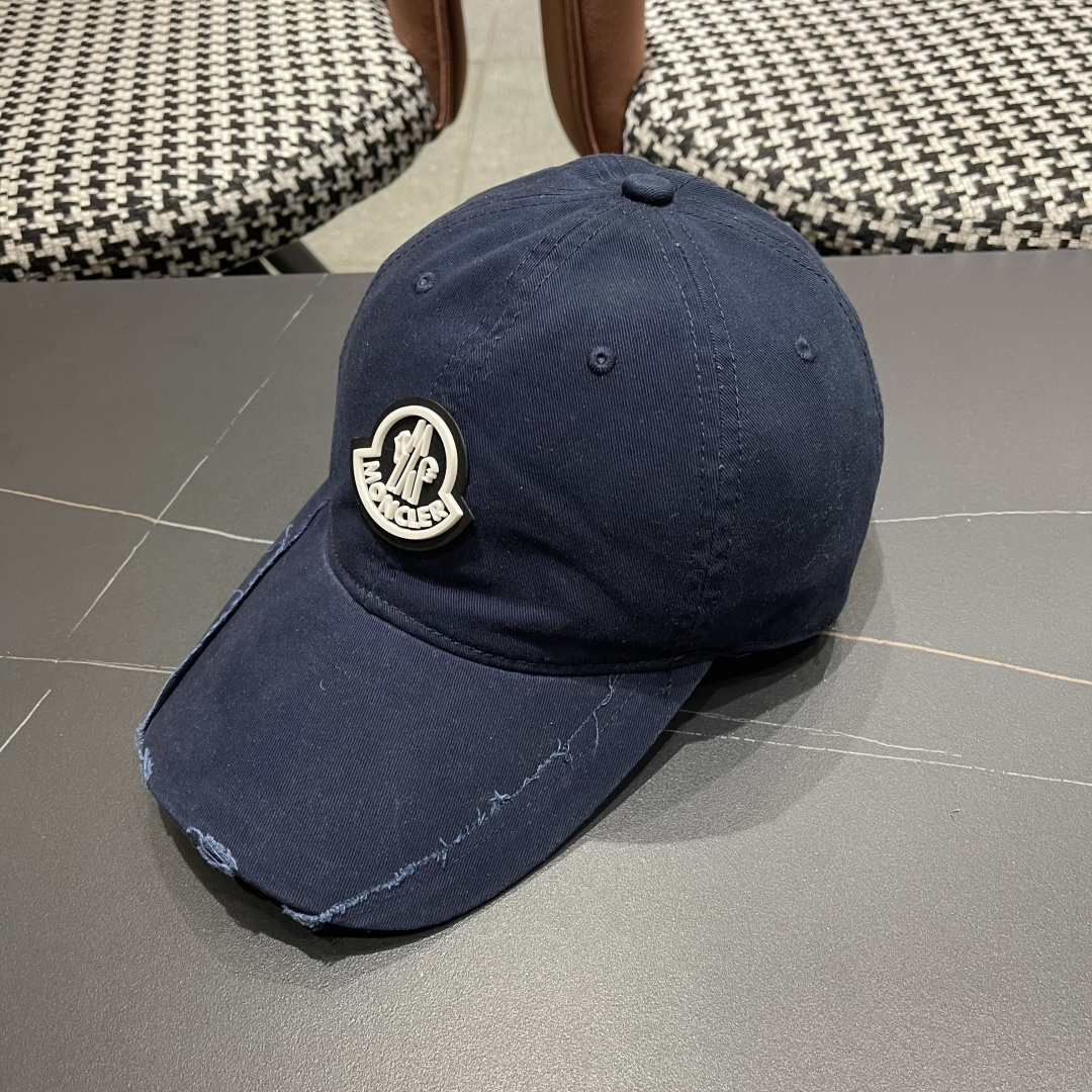  春夏新款 蒙口MONCLER 新款棒球帽，年轻时尚潮人穿搭色系，视觉效果超强，好看有质感！