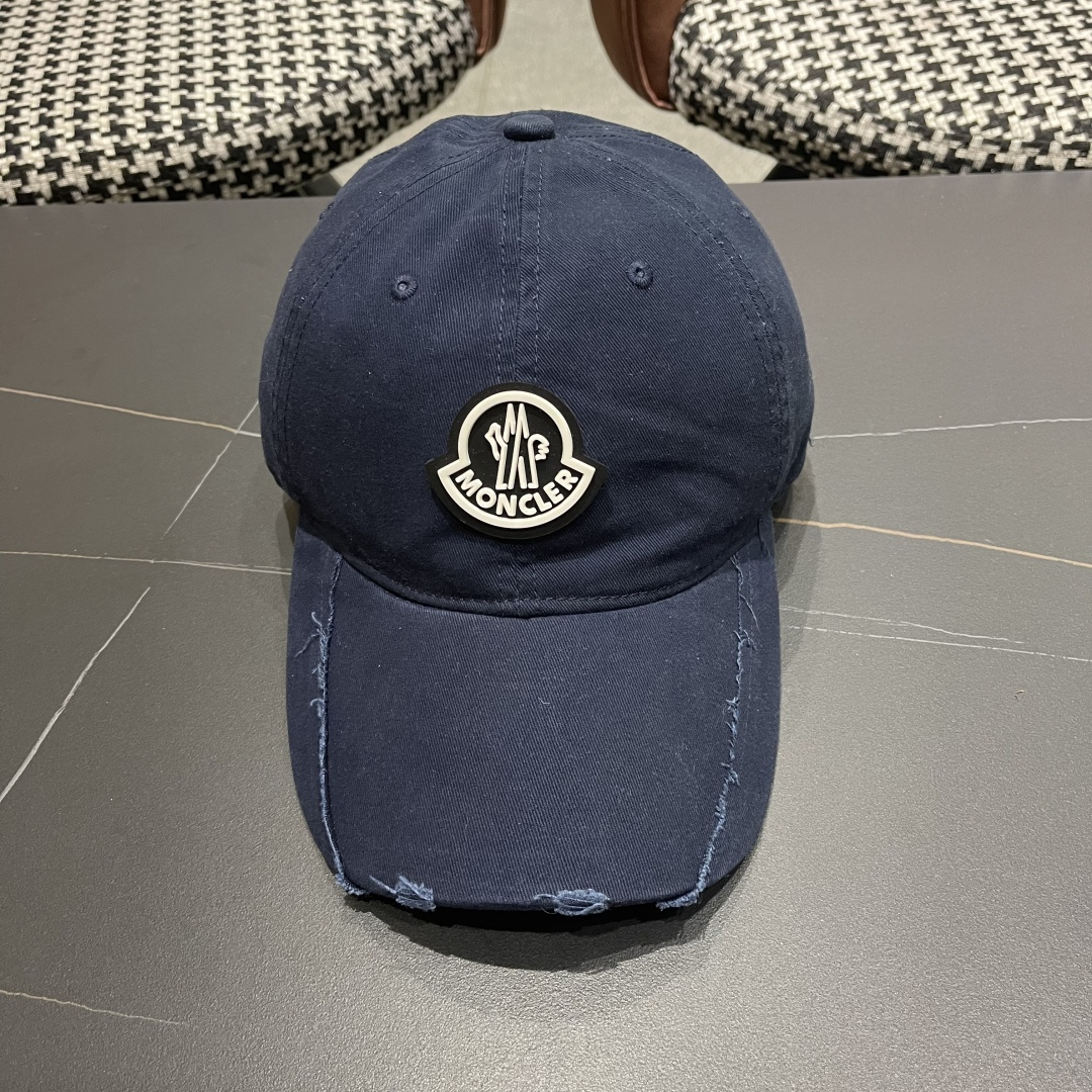  春夏新款 蒙口MONCLER 新款棒球帽，年轻时尚潮人穿搭色系，视觉效果超强，好看有质感！