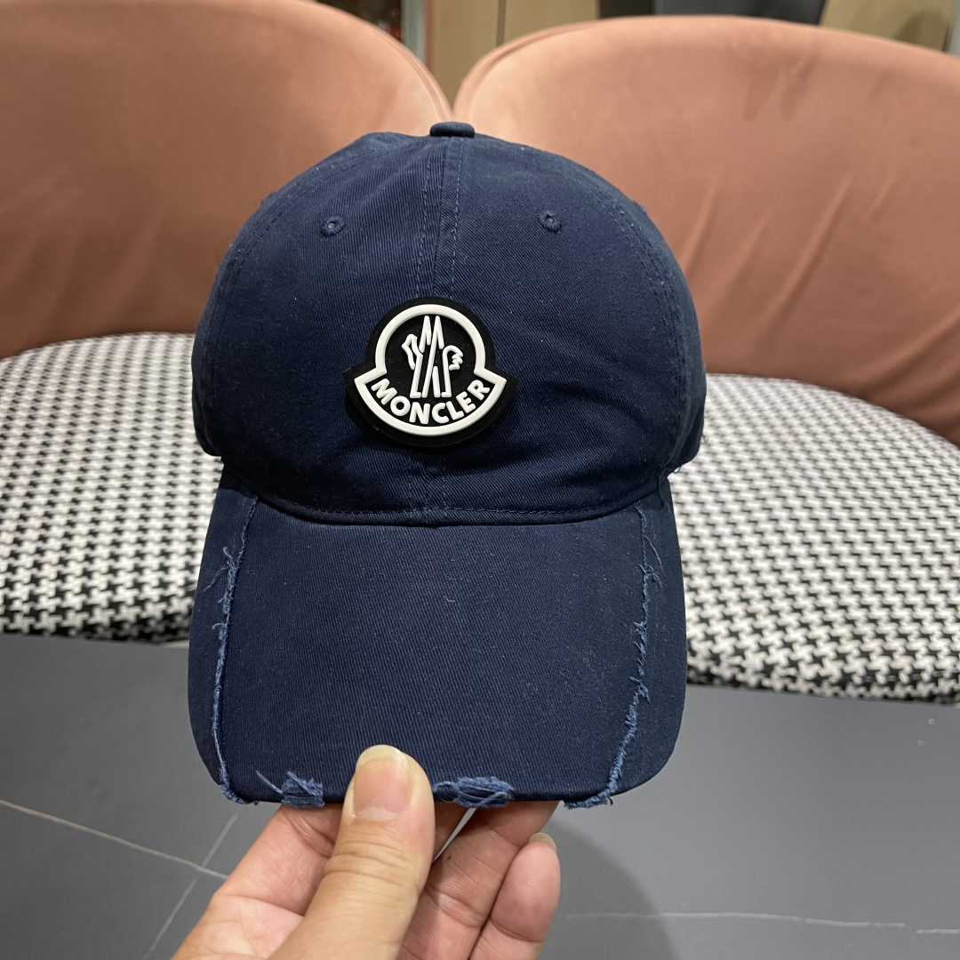  春夏新款 蒙口MONCLER 新款棒球帽，年轻时尚潮人穿搭色系，视觉效果超强，好看有质感！
