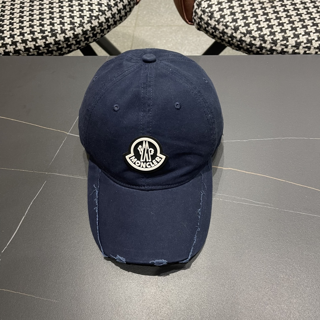  春夏新款 蒙口MONCLER 新款棒球帽，年轻时尚潮人穿搭色系，视觉效果超强，好看有质感！