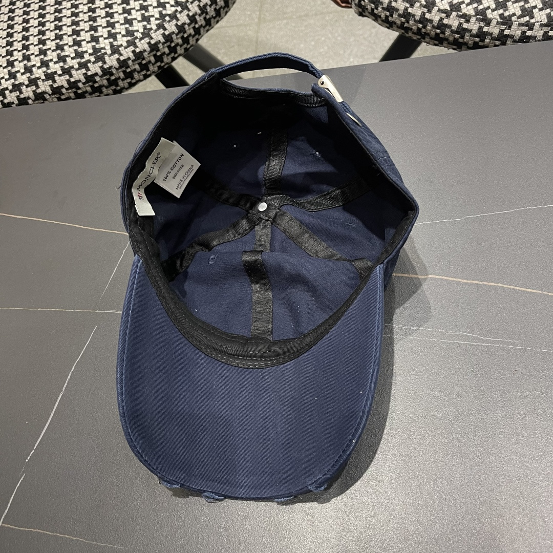  春夏新款 蒙口MONCLER 新款棒球帽，年轻时尚潮人穿搭色系，视觉效果超强，好看有质感！