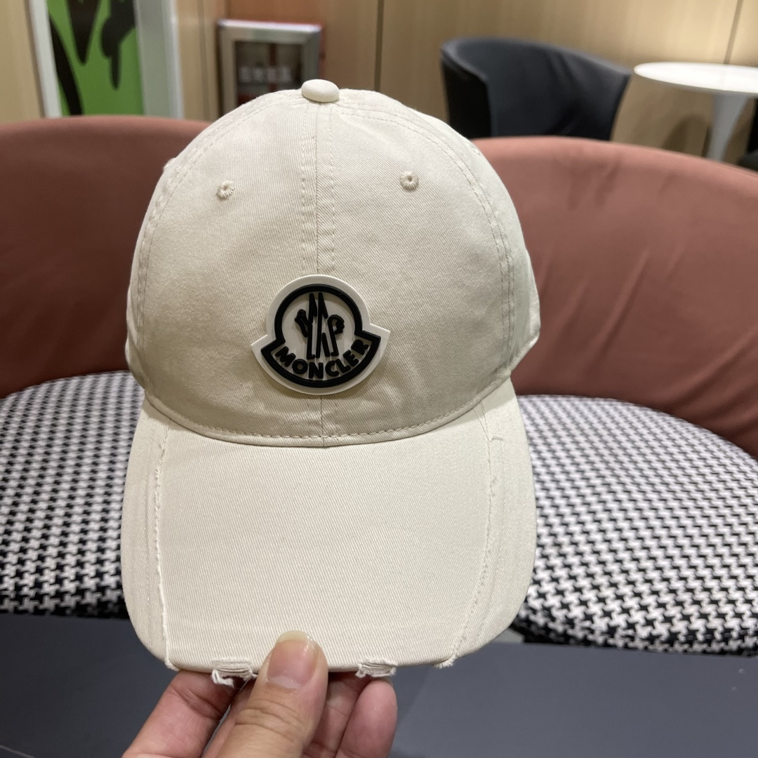  春夏新款 蒙口MONCLER 新款棒球帽，年轻时尚潮人穿搭色系，视觉效果超强，好看有质感！
