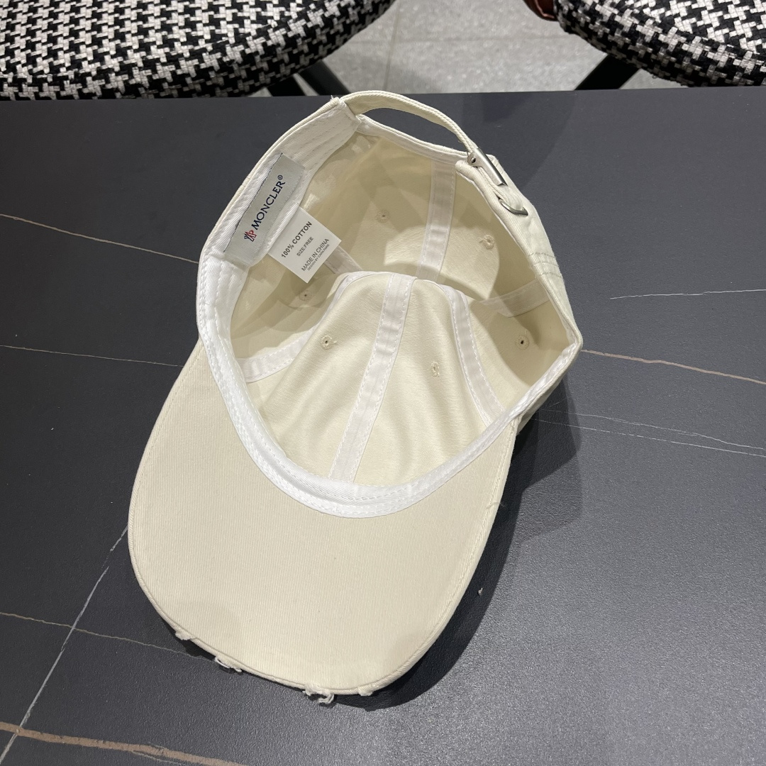  春夏新款 蒙口MONCLER 新款棒球帽，年轻时尚潮人穿搭色系，视觉效果超强，好看有质感！