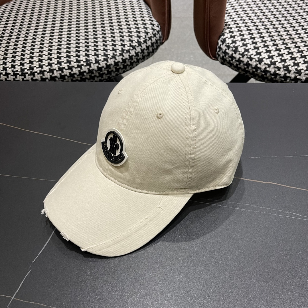  春夏新款 蒙口MONCLER 新款棒球帽，年轻时尚潮人穿搭色系，视觉效果超强，好看有质感！