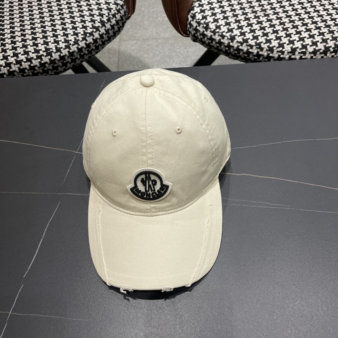  春夏新款 蒙口MONCLER 新款棒球帽，年轻时尚潮人穿搭色系，视觉效果超强，好看有质感！