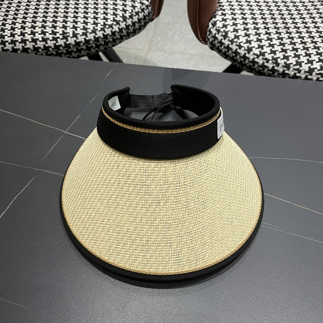 Moncler蒙口 洋气百搭空顶草帽夏防紫外线大帽檐遮阳帽女