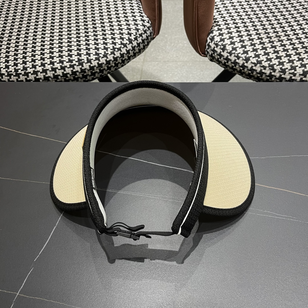 【DIOR迪奥】夏季防晒帽女遮阳防紫外线2025新款夏海边骑车大帽檐空顶太阳帽子