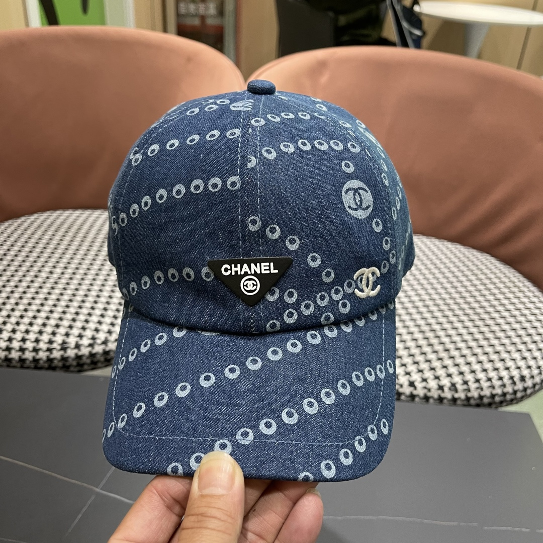 Chanel香奈儿欧美风棒球帽2025 春夏新款休闲遮阳百搭牛仔