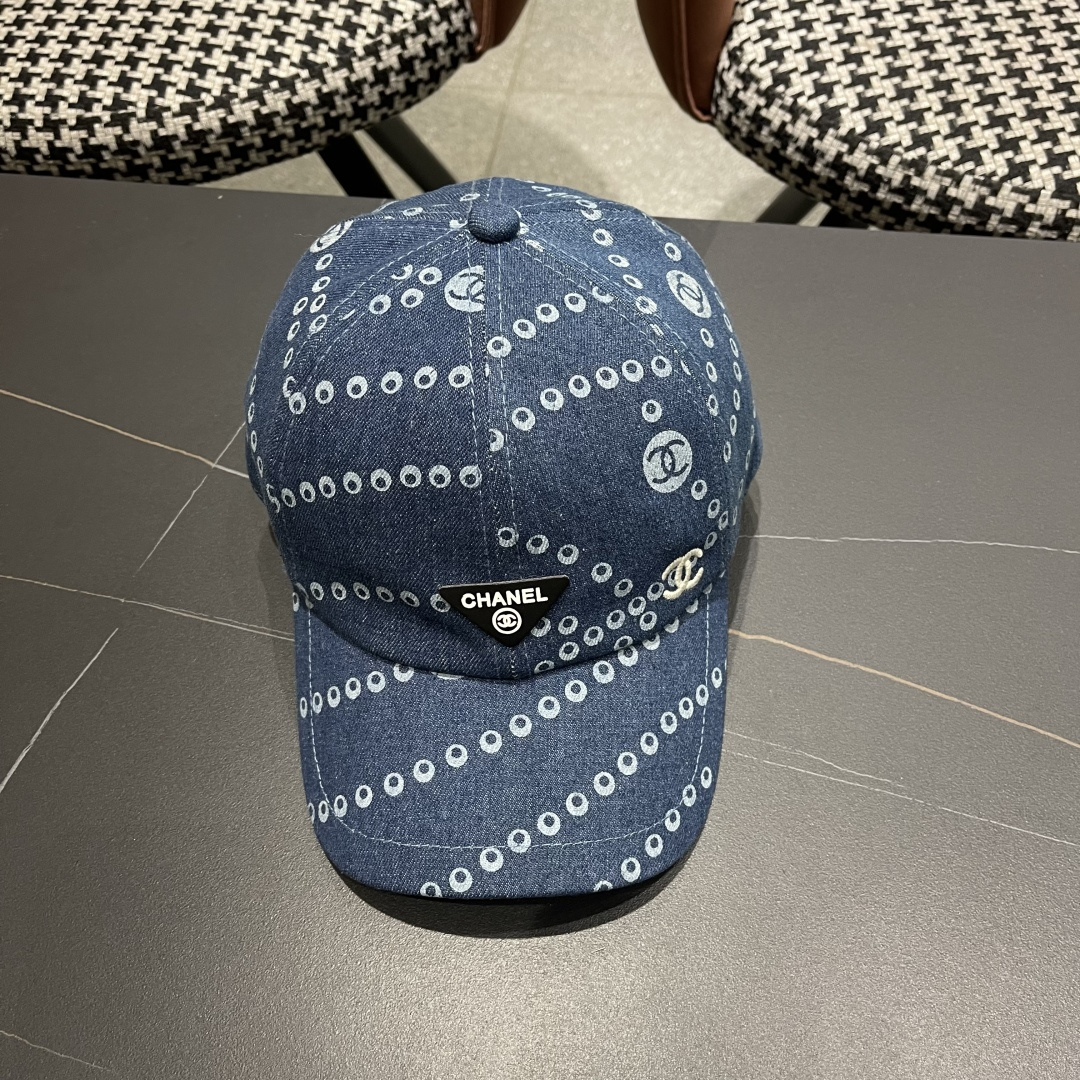 Chanel香奈儿欧美风棒球帽2025 春夏新款休闲遮阳百搭牛仔