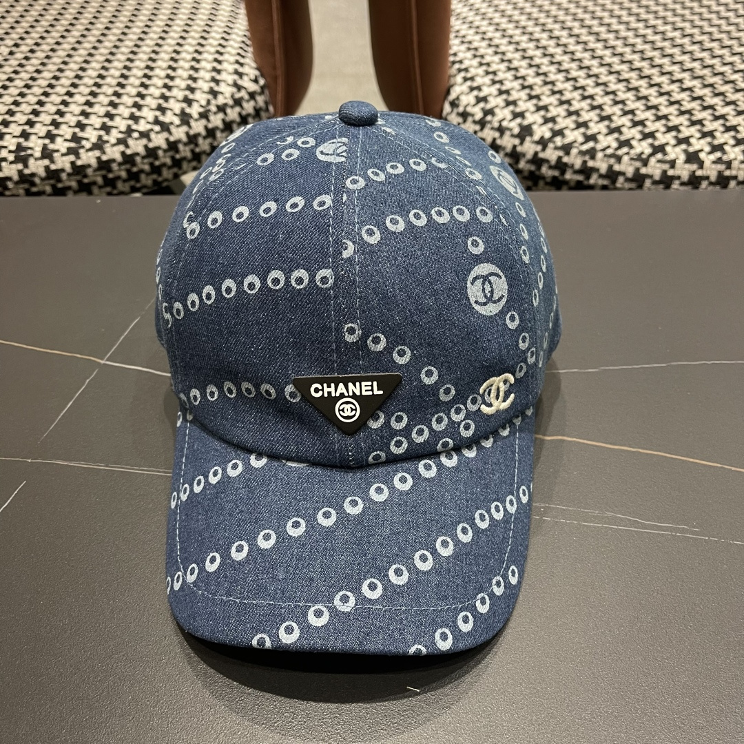 Chanel香奈儿欧美风棒球帽2025 春夏新款休闲遮阳百搭牛仔