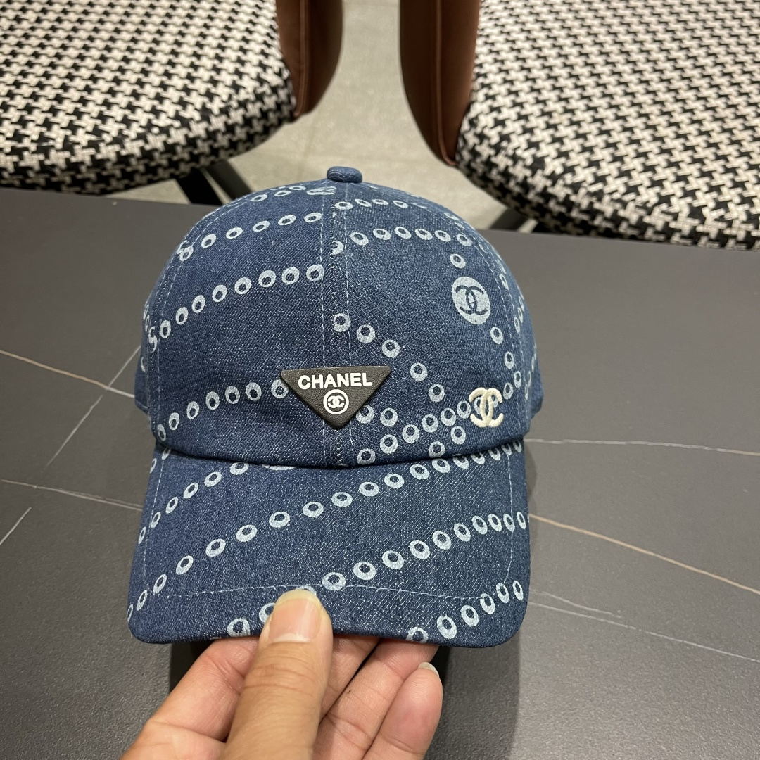 Chanel香奈儿欧美风棒球帽2025 春夏新款休闲遮阳百搭牛仔