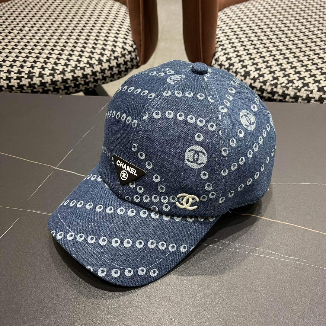 Chanel香奈儿欧美风棒球帽2025 春夏新款休闲遮阳百搭牛仔