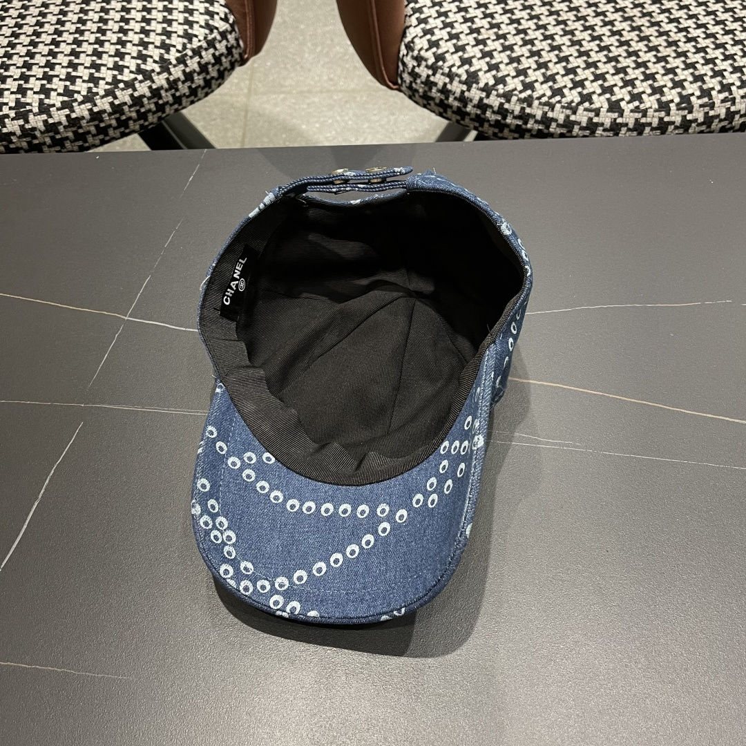 Chanel香奈儿欧美风棒球帽2025 春夏新款休闲遮阳百搭牛仔