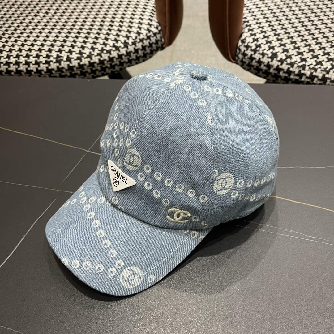 Chanel香奈儿欧美风棒球帽2025 春夏新款休闲遮阳百搭牛仔