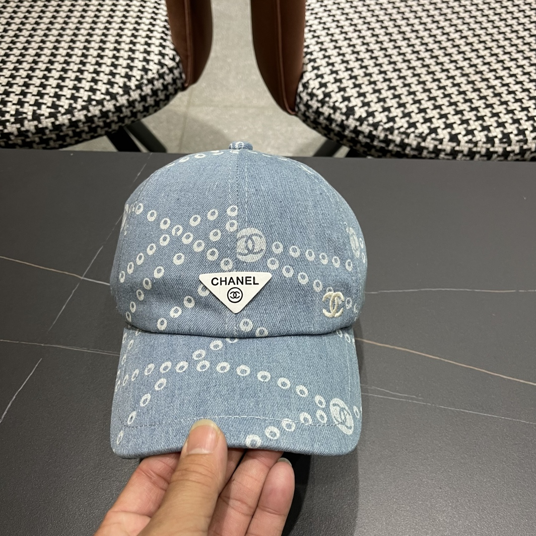 Chanel香奈儿欧美风棒球帽2025 春夏新款休闲遮阳百搭牛仔