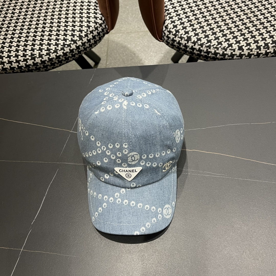 Chanel香奈儿欧美风棒球帽2025 春夏新款休闲遮阳百搭牛仔
