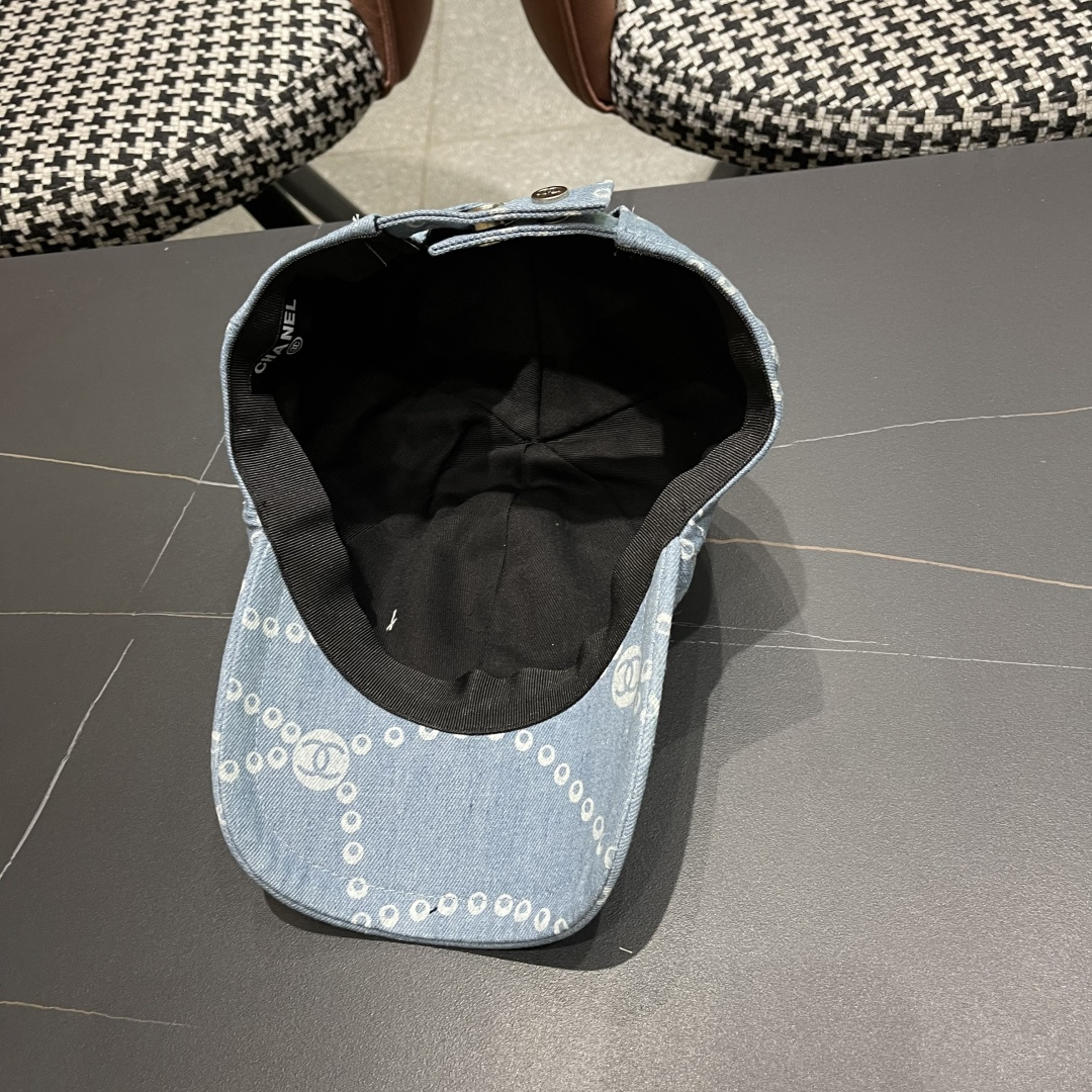 Chanel香奈儿欧美风棒球帽2025 春夏新款休闲遮阳百搭牛仔