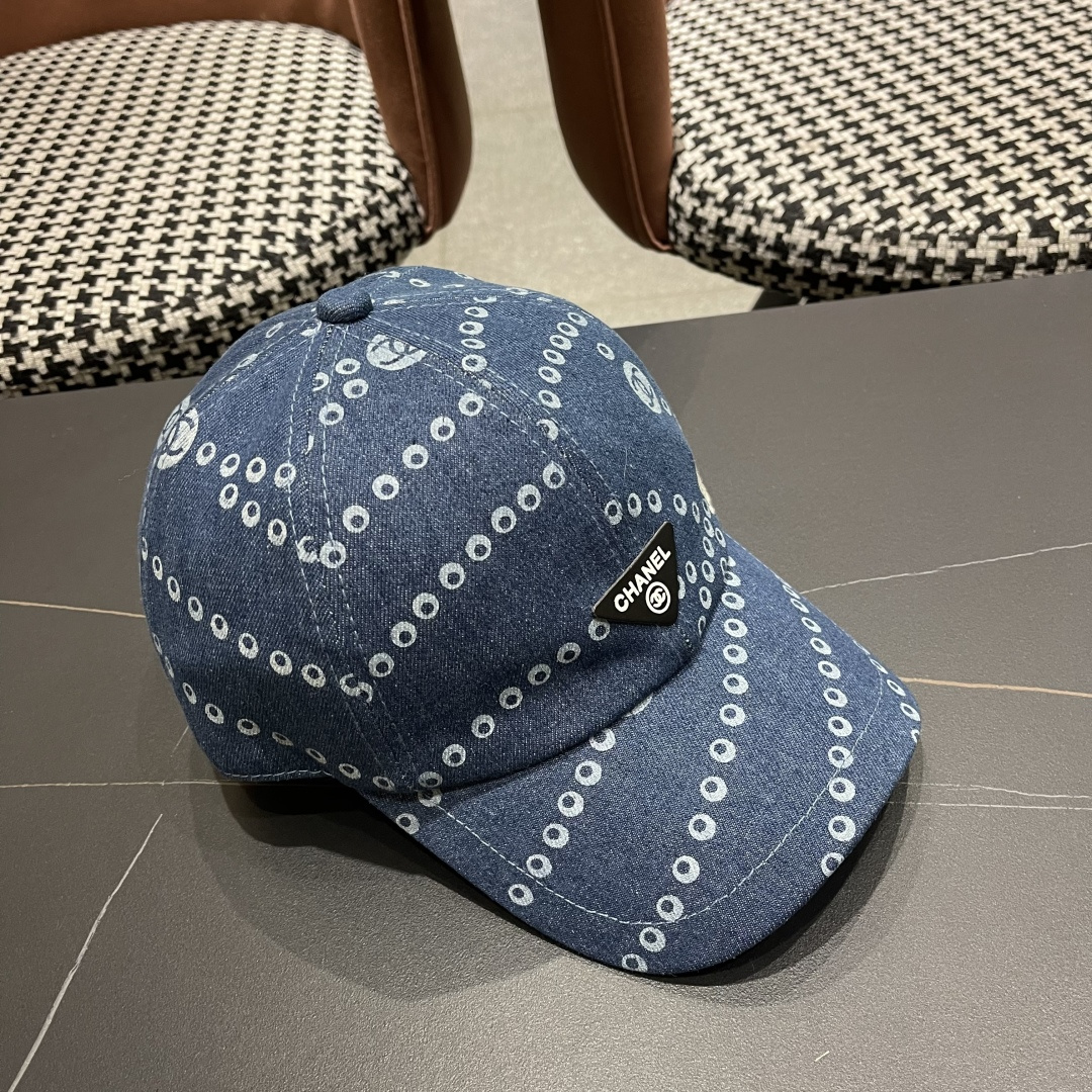 Chanel香奈儿欧美风棒球帽2025 春夏新款休闲遮阳百搭牛仔