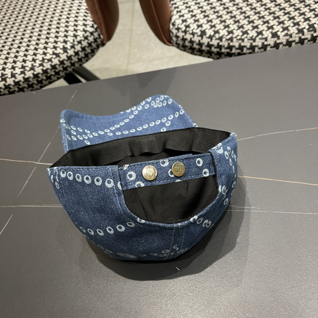 Chanel香奈儿欧美风棒球帽2025 春夏新款休闲遮阳百搭牛仔