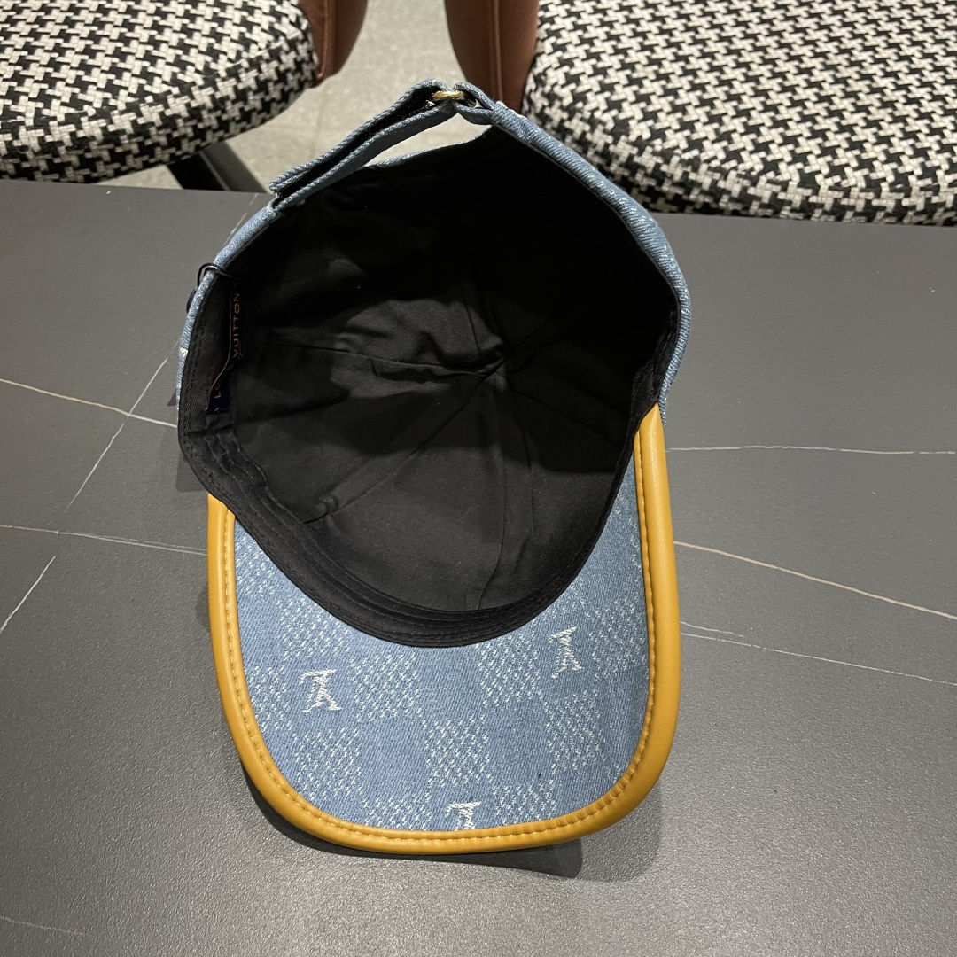 LouiVuittonLV👒专柜2025新款路易威登家牛仔棒球帽，简单大方 男女通用遮阳帽，