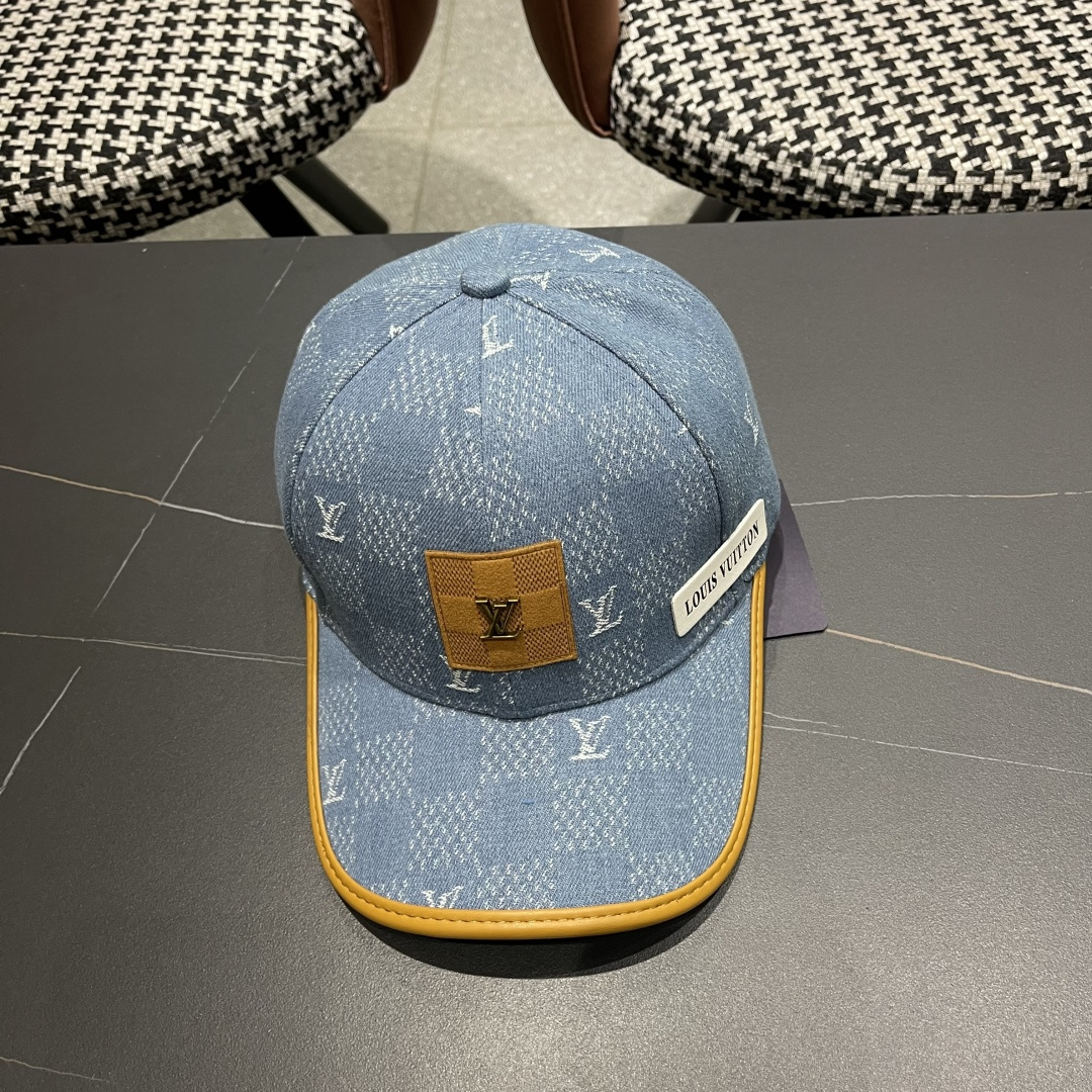 LouiVuittonLV👒专柜2025新款路易威登家牛仔棒球帽，简单大方 男女通用遮阳帽，