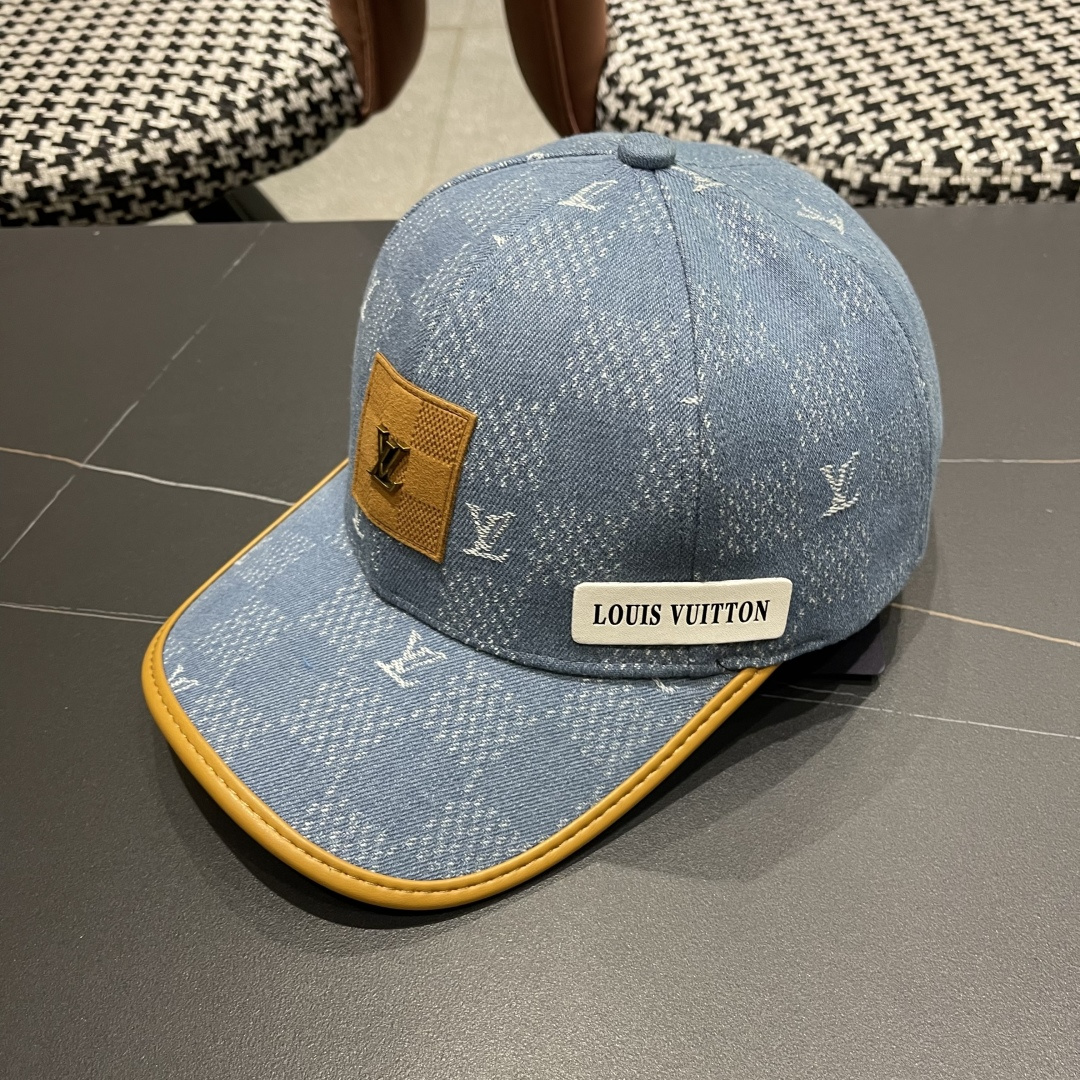 LouiVuittonLV👒专柜2025新款路易威登家牛仔棒球帽，简单大方 男女通用遮阳帽，