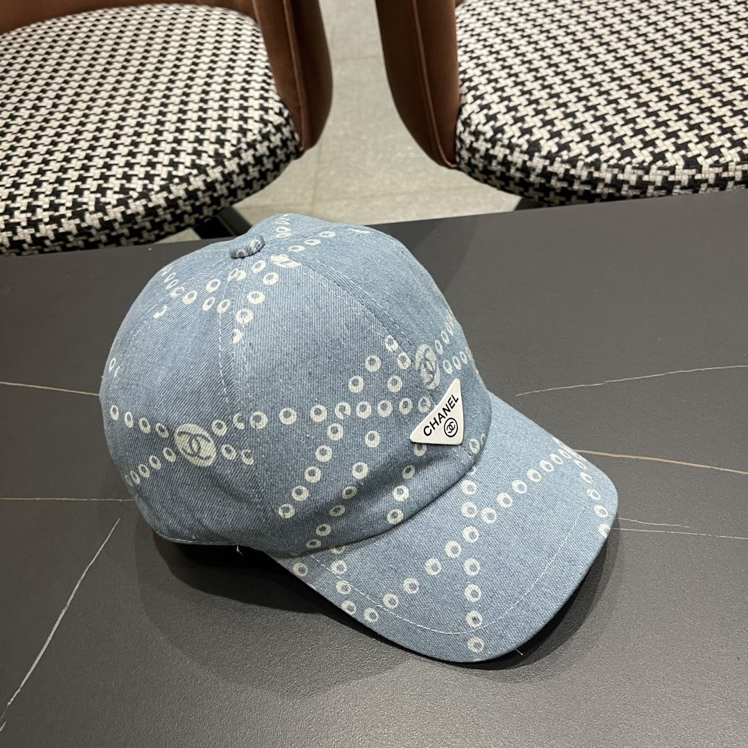 Chanel香奈儿欧美风棒球帽2025 春夏新款休闲遮阳百搭牛仔
