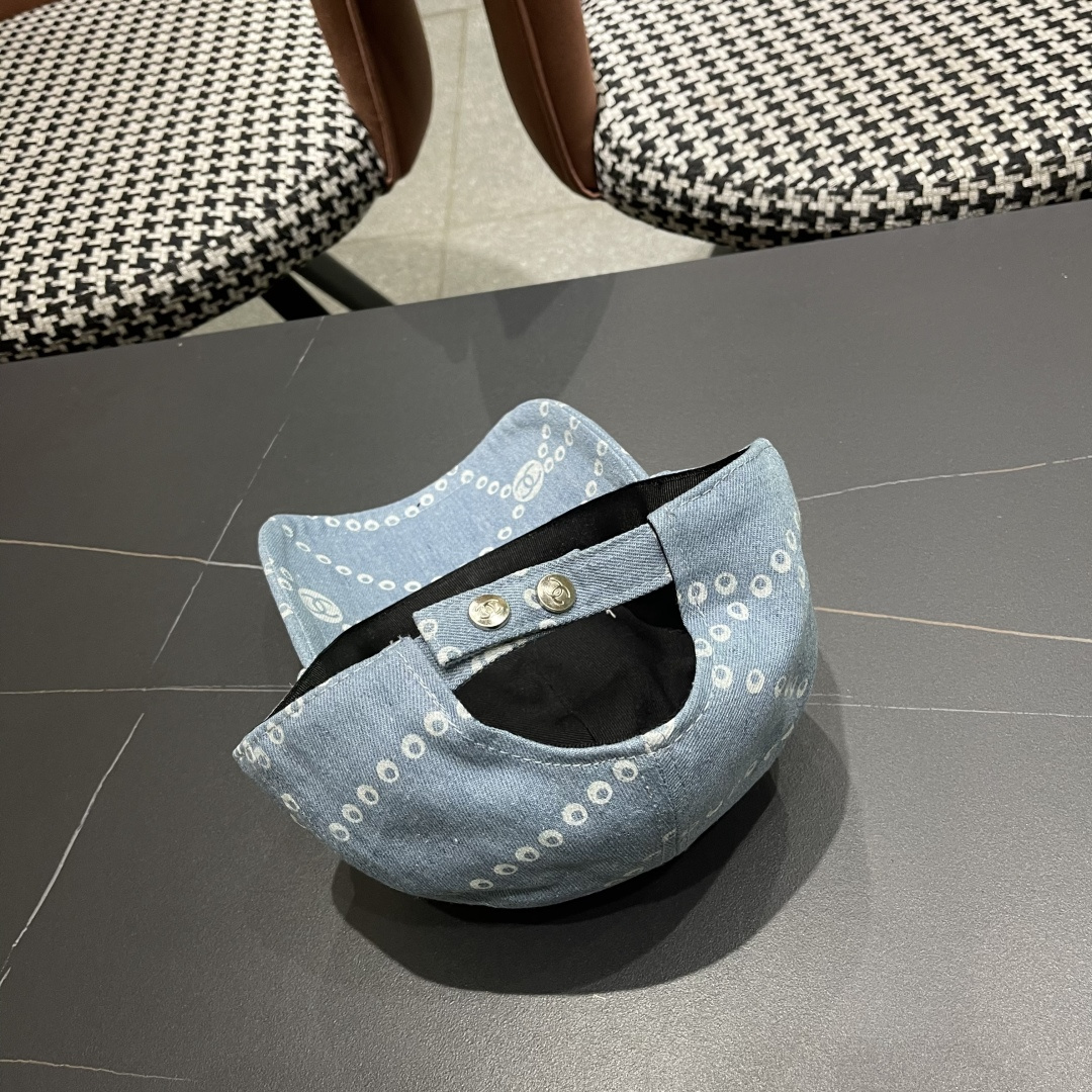 Chanel香奈儿欧美风棒球帽2025 春夏新款休闲遮阳百搭牛仔