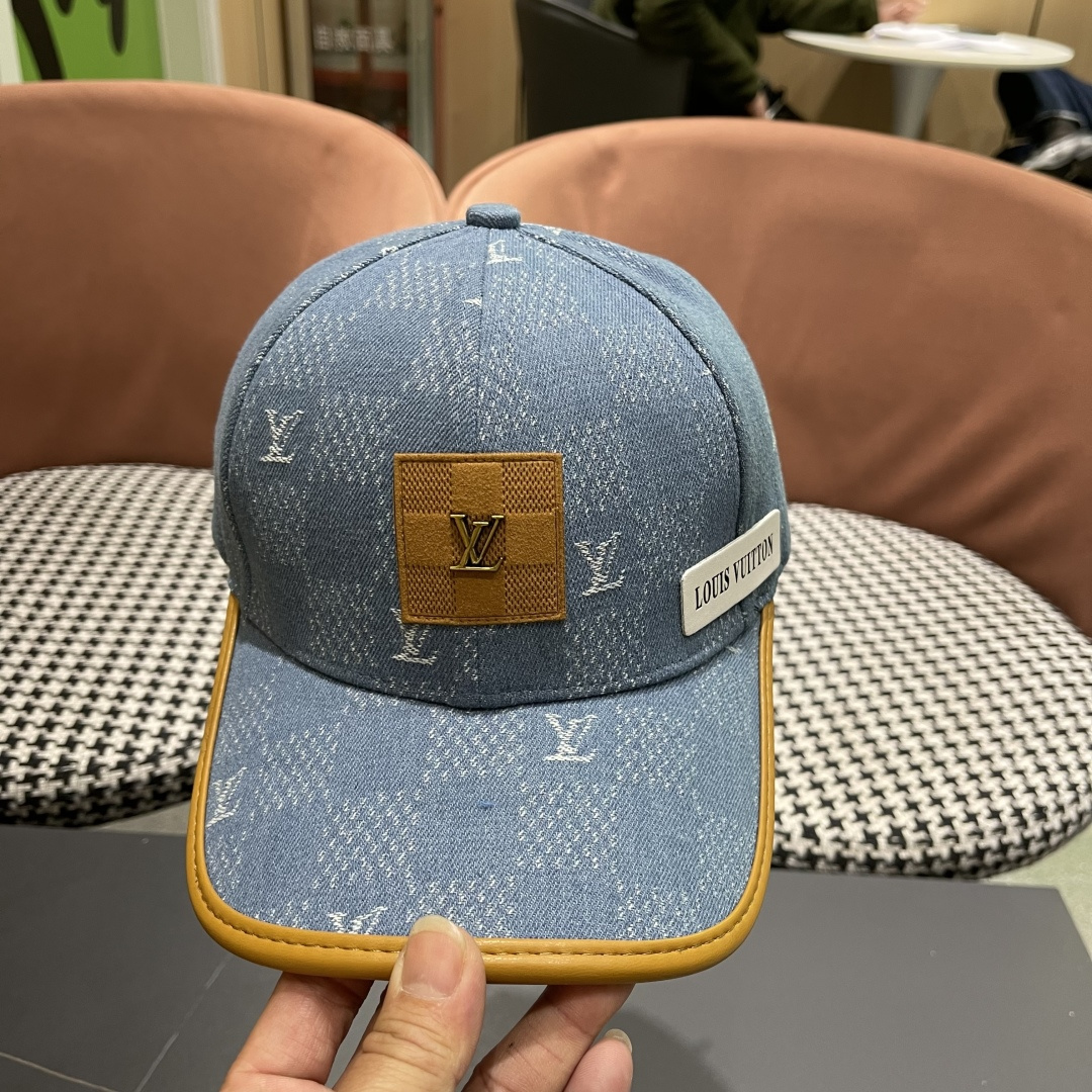 LouiVuittonLV👒专柜2025新款路易威登家牛仔棒球帽，简单大方 男女通用遮阳帽，