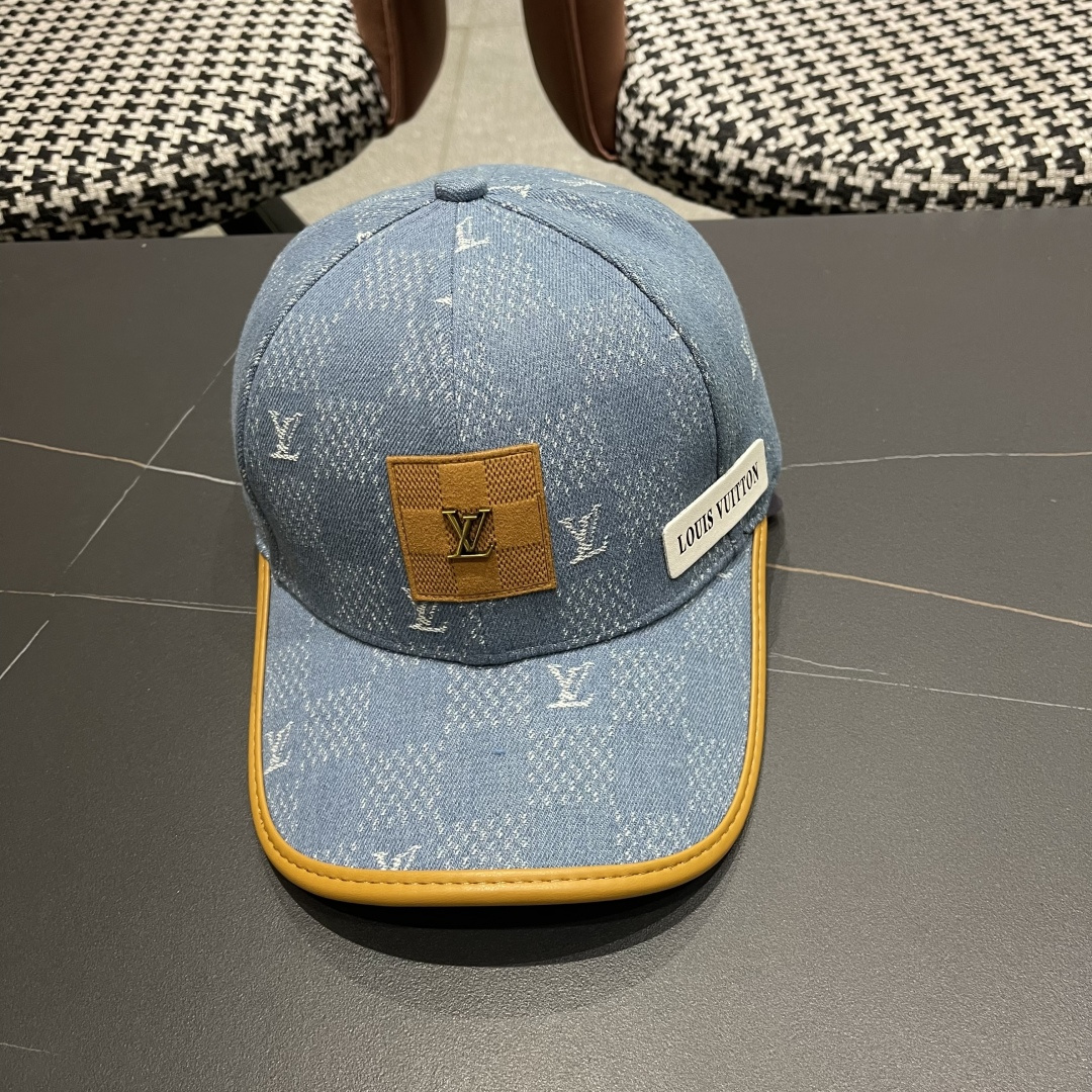 LouiVuittonLV👒专柜2025新款路易威登家牛仔棒球帽，简单大方 男女通用遮阳帽，
