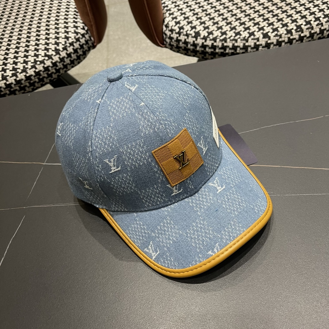 LouiVuittonLV👒专柜2025新款路易威登家牛仔棒球帽，简单大方 男女通用遮阳帽，
