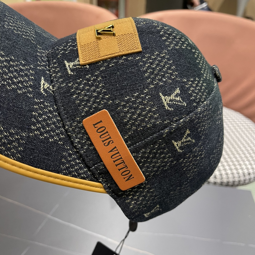 LouiVuittonLV👒专柜2025新款路易威登家牛仔棒球帽，简单大方 男女通用遮阳帽，