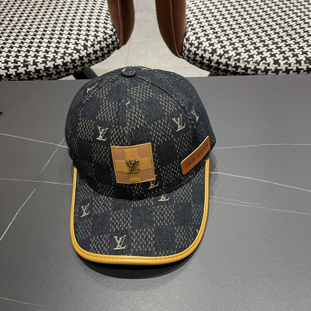LouiVuittonLV👒专柜2025新款路易威登家牛仔棒球帽，简单大方 男女通用遮阳帽，
