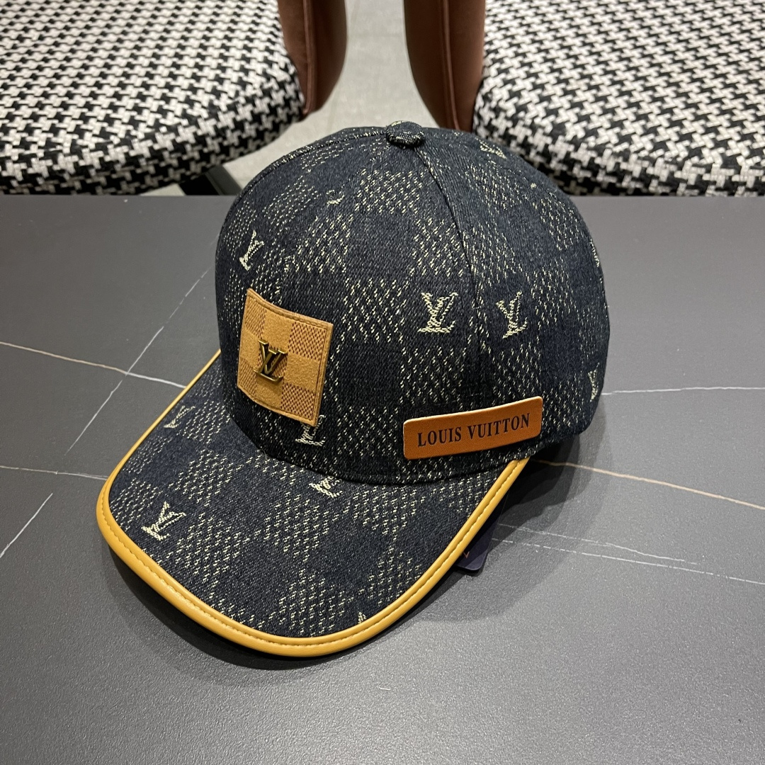 LouiVuittonLV👒专柜2025新款路易威登家牛仔棒球帽，简单大方 男女通用遮阳帽，