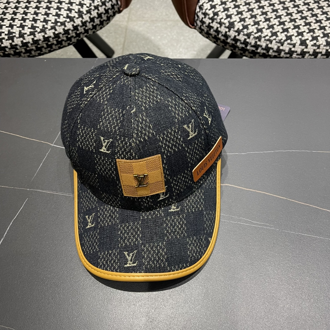 LouiVuittonLV👒专柜2025新款路易威登家牛仔棒球帽，简单大方 男女通用遮阳帽，